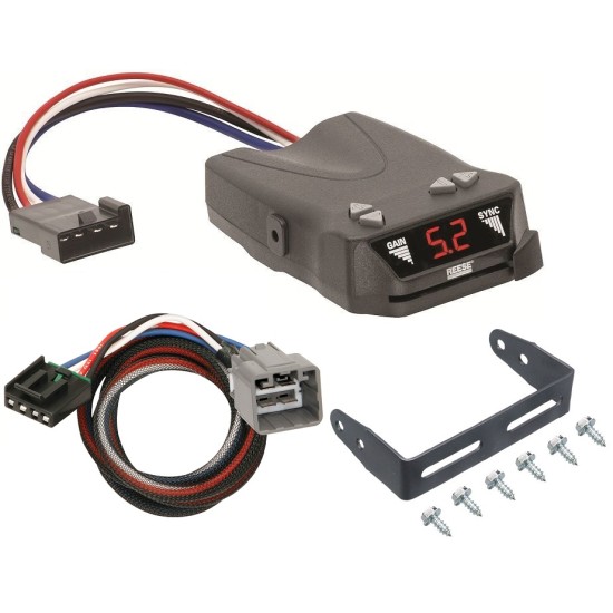 Trailer Brake Control for 14-23 Jeep Cherokee w/ Plug Play Wiring Adapter Reese Module Box Controller