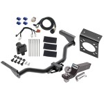 Reese Complete Tow Package For 13-20 Nissan Pathfinder 14-20 Infiniti QX60 w/ 7-Way RV Wiring Harness Kit 2" Ball and Mount Bracket 2" Receiver Class 3