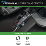 For 2015-2023 Ford Transit-250 Tekonsha Brakeman IV Brake Control + Generic BC Wiring Adapter By Tekonsha