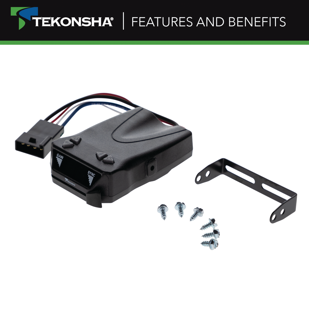 For 1998-2004 Nissan Frontier Tekonsha Brakeman IV Brake Control + Generic BC Wiring Adapter By Tekonsha