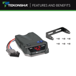 For 2020-2023 KIA Soul Tekonsha BRAKE-EVN Brake Control + Generic BC Wiring Adapter (Excludes: w/LED Taillights Models) By Tekonsha