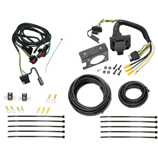 Trailer Hitch 7 Way RV Wiring Kit For 91-95 Dodge Caravan Chysler Town Country 03-11 Dakota Raider Plug Prong Pin Brake Control Ready