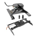 Draw-Tite Gooseneck Trailer Hitch w/ 18K 5th Fifth Wheel Adapter for 94-02 Dodge Ram 1500 2500 3500 Turnover w/ Brackets Rails Under Bed 2-5/16" Ball