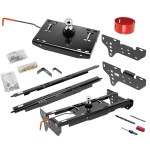 Draw-Tite Gooseneck Trailer Hitch w/ Hole Saw for 99-16 Ford F250 F350 Turnover w/ Brackets Rails Under Bed 2-5/16" Ball