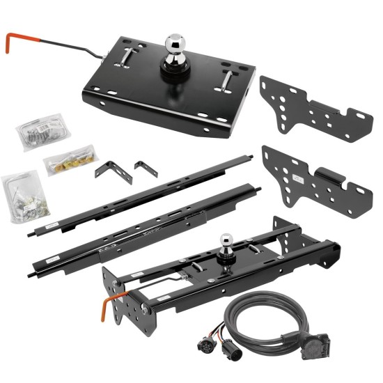 Draw-Tite Gooseneck Trailer Hitch w/ In-Bed Wiring for 99-16 Ford F250 F350 Turnover w/ Brackets Rails Under Bed 2-5/16" Ball