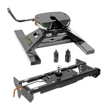 Draw-Tite Gooseneck Trailer Hitch w/ 18K 5th Fifth Wheel Adapter for 99-16 Ford F250 F350 Turnover w/ Brackets Rails Under Bed 2-5/16" Ball