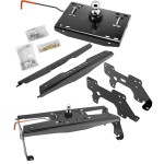 Draw-Tite Gooseneck Trailer Hitch for 10-13 Dodge Ram 2500 10-12 3500 Turnover w/ Brackets Rails Under Bed 2-5/16" Ball