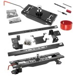 Draw-Tite Gooseneck Trailer Hitch w/ Hole Saw for 07-19 Toyota Tundra Turnover w/ Brackets Rails Under Bed 2-5/16" Ball