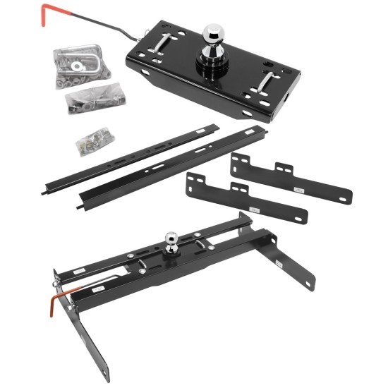 Draw-Tite Gooseneck Trailer Hitch for 04-14 Ford F150 F-150 Turnover w/ Brackets Rails Under Bed 2-5/16" Ball