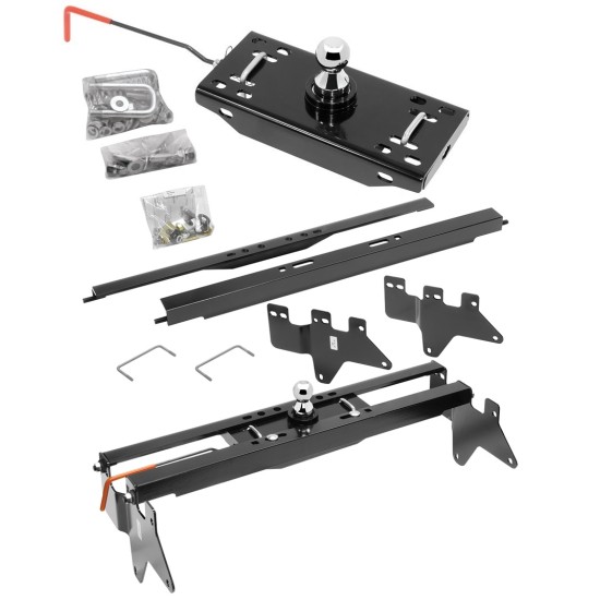 Draw-Tite Gooseneck Trailer Hitch for 01-07 Chevy GMC Silverado Sierra 3500 Turnover w/ Brackets Rails Under Bed 2-5/16" Ball 8' Beds Only