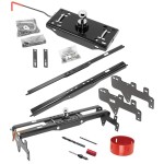 Draw-Tite Gooseneck Trailer Hitch w/ Hole Saw for 99-19 Chevy GMC Silverado Sierra 1500 99-04 2500 LD Turnover w/ Brackets Rails Under Bed 2-5/16" Ball