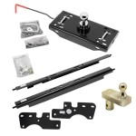 Draw-Tite Gooseneck Trailer Hitch w/ 5" Offset Ball for 15-19 Ford F150 F-150 Turnover w/ Brackets Rails Under Bed 2-5/16" Ball Excluding Raptor