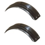 Set of 2 Black Fulton Single Axle Trailer Fenders 8" to 12" Wheels 20.25" Long Boat Utility Sale Replacement