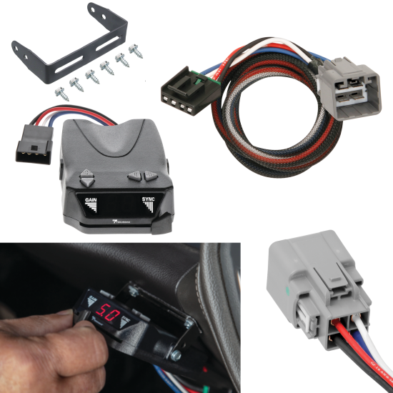 For 2014-2023 Jeep Cherokee Tekonsha Brakeman IV Brake Control + Plug & Play BC Adapter By Tekonsha