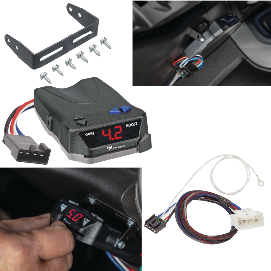 For 2016-2023 Toyota Tacoma Tekonsha BRAKE-EVN Brake Control + Plug & Play BC Adapter By Tekonsha