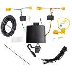 Trailer Wiring and Bracket w/ Light Tester For 16-22 Mercedes-Benz GLC Except PO3 Premium Package Plug & Play 4-Flat Harness