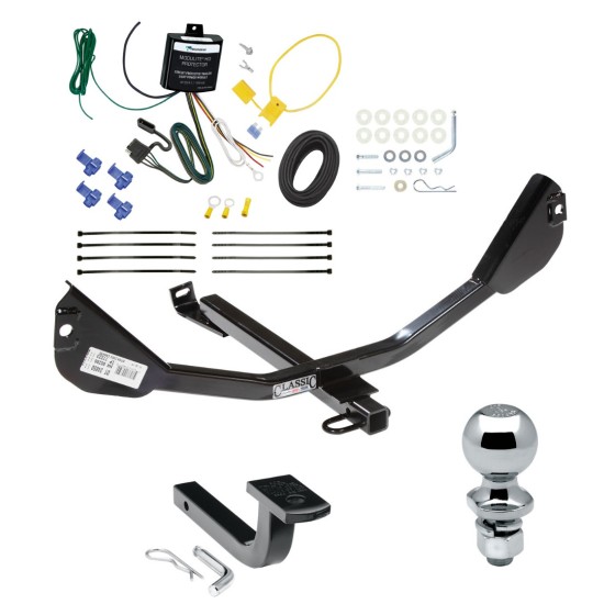 Trailer Tow Hitch For 14-15 Chevy Camaro Except Convertible and Ground Effects Complete Package w/ Wiring Draw Bar and 2" Ball