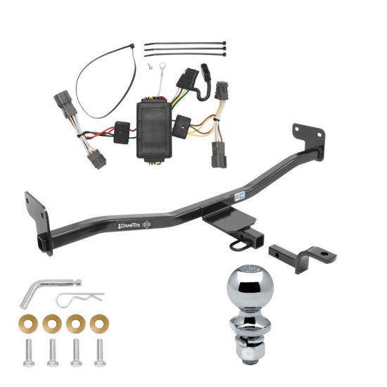 Trailer Tow Hitch For 14-19 KIA Soul Except w/LED Taillights Complete Package w/ Wiring Draw Bar and 2" Ball