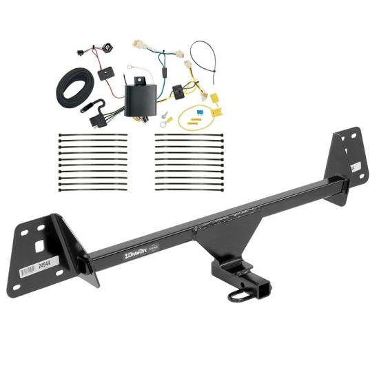 Trailer Tow Hitch For 16-19 Toyota Prius w/ Wiring Harness Kit Class 1 1-1/4" Receiver Draw-Tite