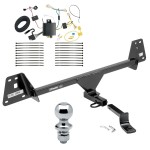 Trailer Tow Hitch For 16-19 Toyota Prius Complete Package w/ Wiring Draw Bar and 1-7/8" Ball