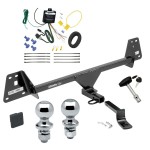 Trailer Tow Hitch For 20-22 Toyota Prius Deluxe Package Wiring 2" and 1-7/8" Ball and Lock