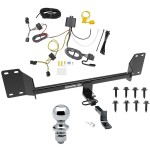 Trailer Tow Hitch For 18-22 Honda Accord Complete Package w/ Wiring Draw Bar and 1-7/8" Ball