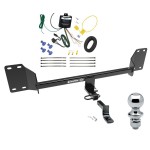 Trailer Tow Hitch For 18-22 Honda Accord Complete Package w/ Wiring Draw Bar and 1-7/8" Ball