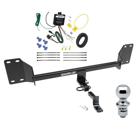 Trailer Tow Hitch For 18-22 Honda Accord Complete Package w/ Wiring Draw Bar and 1-7/8" Ball