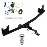 Trailer Tow Hitch For 2020 KIA Rio 5 Dr. Complete Package w/ Wiring Draw Bar and 2" Ball