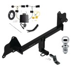 Trailer Tow Hitch For 20-23 Tesla 3 Complete Package w/ Wiring Draw Bar and 1-7/8" Ball