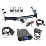 Trailer Hitch Tow Package Prodigy P3 Brake Control For 97-03 Ford F-150 97-99 F-250 2004 F-150 Heritage w/ 7-Way RV Wiring 2" Drop Mount 2" Ball Class 4 2" Receiver Reese Tekonsha