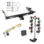 Trailer Tow Hitch For 78-95 Chevy G10 20 30 GMC G1500 2500 3500 4 Bike Rack w/ Hitch Lock and Cover