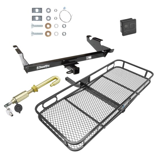 Trailer Tow Hitch For 78-95 Chevy G10 20 30 GMC G1500 2500 3500 Basket Cargo Carrier Platform Hitch Lock and Cover