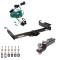 Tow Package For 96-99 Chevy Express GMC Savana Van Trailer Hitch w/ Wiring 2" Drop Mount 2" Ball 2" Receiver 