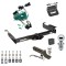 Ultimate Tow Package For 96-99 Chevy Express GMC Savana Van Trailer Hitch w/ Wiring 2" Drop Mount Dual 2" and 1-7/8" Ball Lock Bracket Cover 2" Receiver 