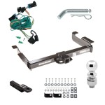 Class 5 10K Tow Package For 96-99 Chevy Express GMC Savana Van Trailer Hitch w/ Wiring 2-5/16" Ball 2" Drop Mount 2" Receiver 