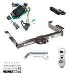 Class 5 10K Tow Package For 00-02 Chevy Express GMC Savana Van Trailer Hitch w/ Wiring 2-5/16" Ball 2" Drop Mount 2" Receiver 