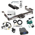 Class 5 10K Trailer Hitch Tow Package Prodigy P3 Brake Control For 96-99 Chevy Express GMC Savana 1500 2500 3500 w/ 7-Way RV Wiring 2-5/16" Ball 2" Drop Mount Ultra Frame 2" Receiver Draw-Tite Tekonsha