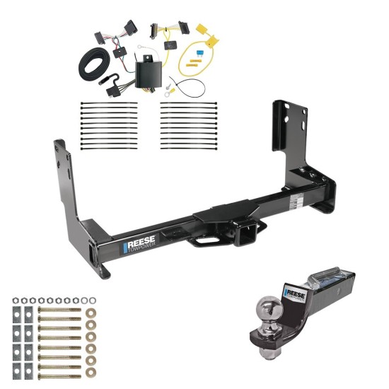 Tow Package For 14-22 Freightliner Mercedes-Benz Sprinter 2500 3500 Trailer Hitch w/ Wiring 2" Drop Mount 2" Ball 2" Receiver Reese