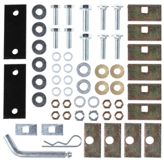 Trailer Tow Hitch Hardware Fastener Kit For 71-93 Dodge D/W Models 94-98 Dodge Ram 2-1/2" Receiver