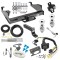 Class 5 Trailer Tow Hitch For 99-24 F-350 F-450 F-550 Super Duty Cab & Chassis w/ 7-Way Wiring 2-5/16" and 2" Balls 5" Drop Mount and Towing Lock