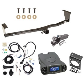 Trailer Hitch Tow Package Prodigy P3 Brake Control For 10-12 Hyundai Santa Fe 11-13 Kia Sorento w/ 7-Way RV Wiring 2" Drop Mount 2" Ball Class 4 2" Receiver Reese Tekonsha