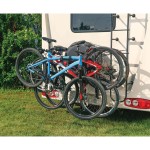 Trailer Hitch w/ 4 Bike Rack For 21-23 Ford Mustang Mach-E Class Approved for Recreational & Offroad Use Carrier for Adult Woman or Child Bicycles Foldable