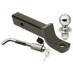 Trailer Tow Hitch For 18-24 Audi Q5 18-23 SQ5 Hidden Removable 2" Receiver Deluxe Package Wiring 2" Ball Mount and Lock