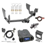 Trailer Hitch Tow Package Prodigy P3 Brake Control For 15-21 Ford F-150 w/ 7-Way RV Wiring 2" Drop Mount 2" Ball Class 4 2" Receiver Reese Tekonsha