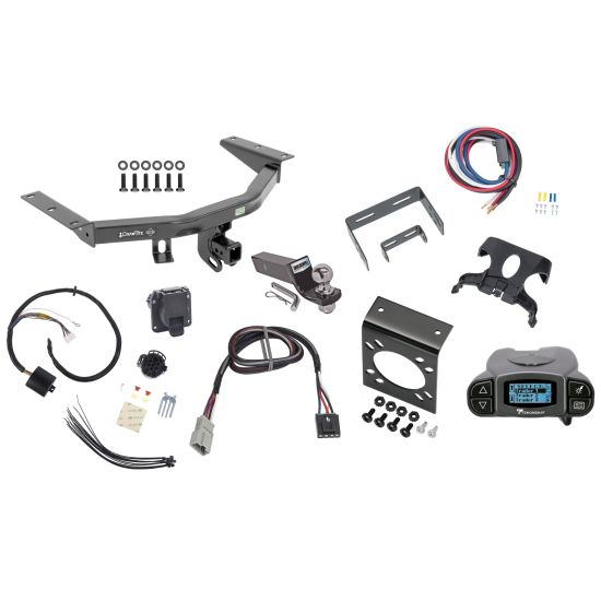 Trailer Hitch Tow Package Prodigy P3 Brake Control For 14-20 Acura MDX Except w/Full Size Spare Tire w/ 7-Way RV Wiring 2" Drop Mount 2" Ball Class 4 2" Receiver Draw-Tite Tekonsha