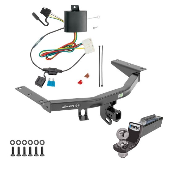 Tow Package For 14-20 Acura MDX Trailer Hitch w/ Wiring 2" Drop Mount 2" Ball 2" Receiver 