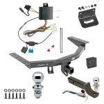 Ultimate Tow Package For 14-20 Acura MDX Trailer Hitch w/ Wiring 2" Drop Mount Dual 2" and 1-7/8" Ball Lock Bracket Cover 2" Receiver 