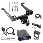 Class 4 Trailer Hitch Tow Package Prodigy P3 Brake Control For 15-21 Land Rover Range Rover Sport Exc Diesel w/ 7-Way RV Wiring 2" Drop Mount 2" Ball Class 4 2" Receiver Reese Tekonsha