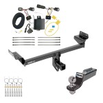 Tow Package For 15-18 Ford Edge Titanium and Sport Models Only Trailer Hitch w/ Wiring 2" Drop Mount 2" Ball 2" Receiver 